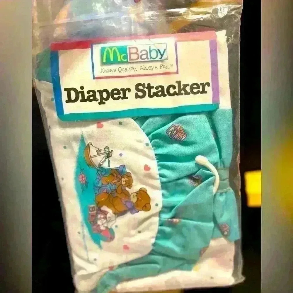 Vintage McBaby Lucy Rigg Daisy Kingdom 1995 Diaper‎ Stacker Bag New Package Y2K
